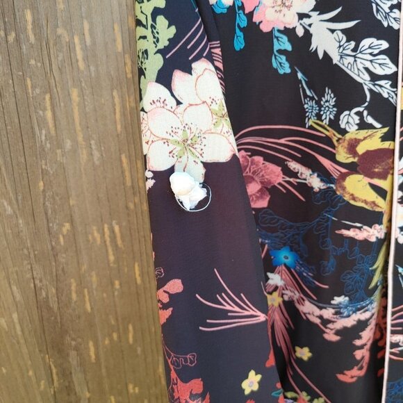 CALIFORNIA MOON RISE Open Front Cardigan Size Small Floral BNWT - Picture 4 of 10